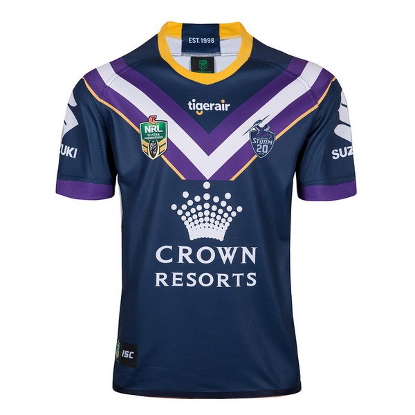 Maillot Rugby Melbourne Storm Domicile 2018 Bleu